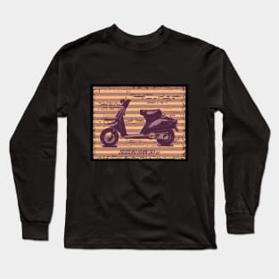 Retro Vintage Scooter #4 Long Sleeve T-Shirt